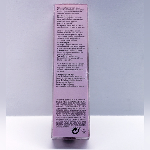 Revlon Overtime Longwear lipcolor Clear Shine Topcoat w/ Vit E, 350 Bare Max - Picture 2 of 11